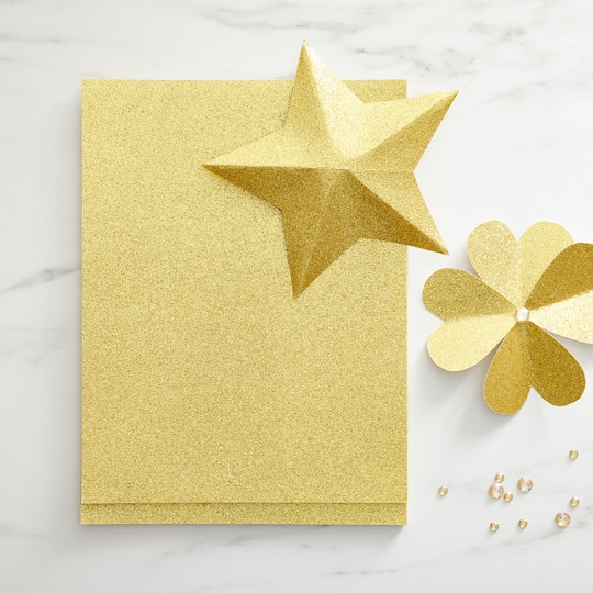 PATIKIL 20 Feuilles Papier Cartonné Pailleté Vert 250gsm 8.5x11 Pouces - Papier Brillant Premium Pour Cartes DIY, Mariage, Scrapbooking & Fêtes
